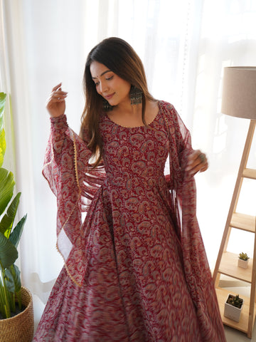 Graceful Glamour Anarkali Set