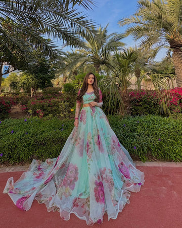 Dreamscape Floral Printed Lehenga Set