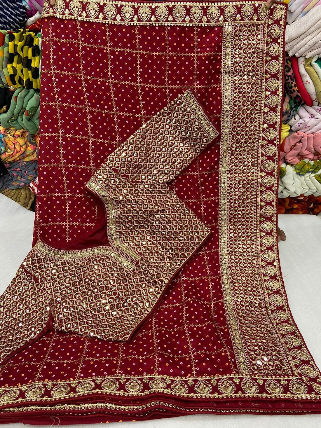 Ruby Reverence Saree