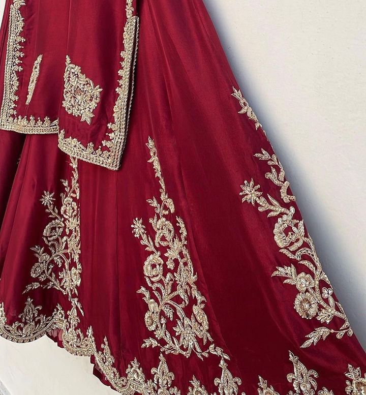 Maroon Elegance Dainty Sharara Set