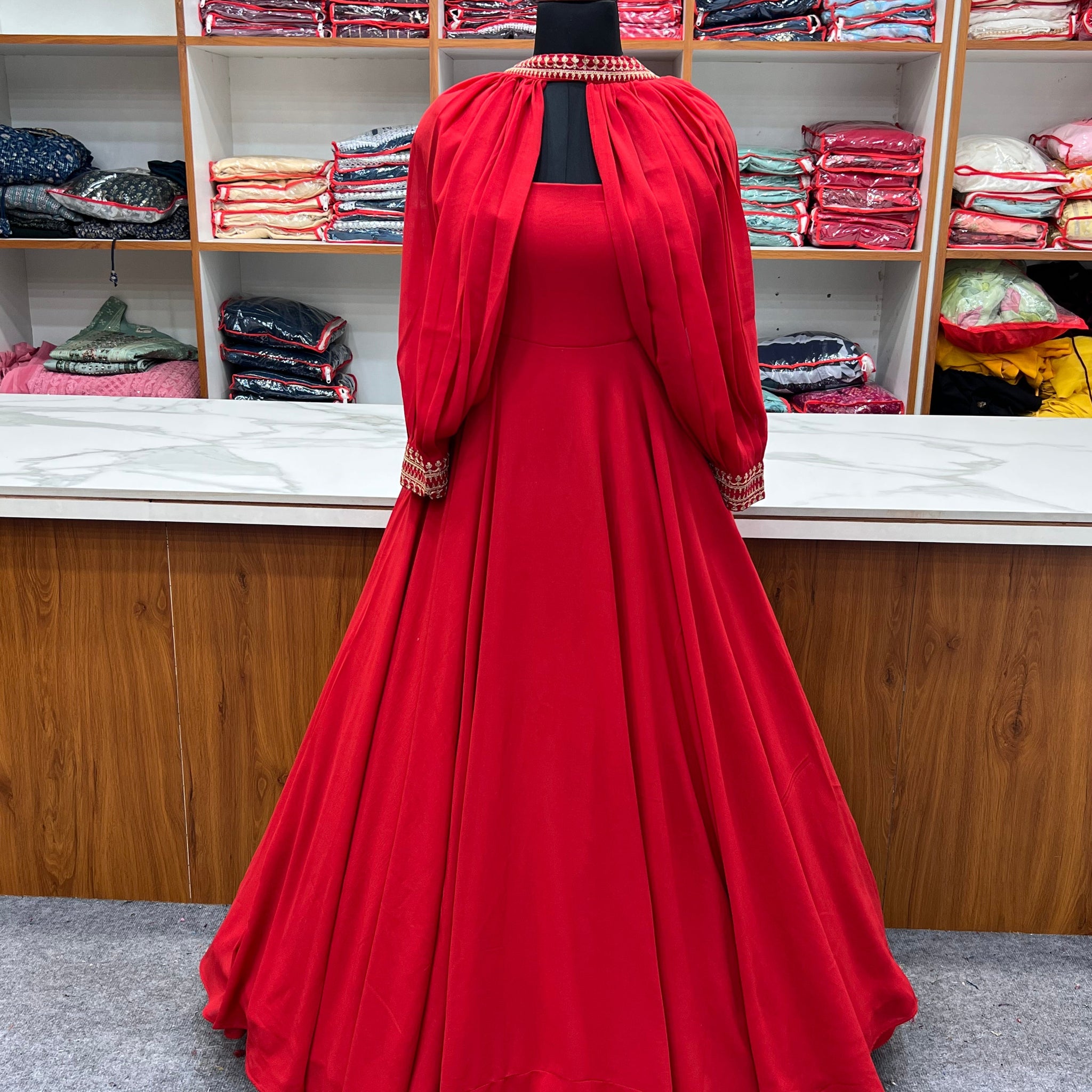 Fashionable Georgette Gown