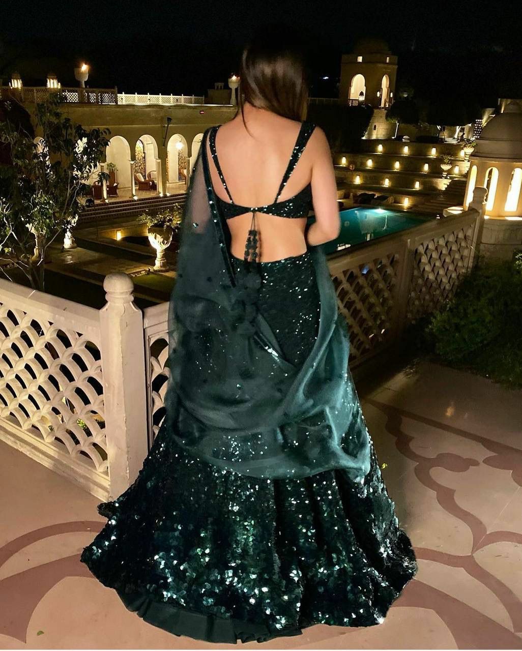 Gleaming Green Lehenga Choli