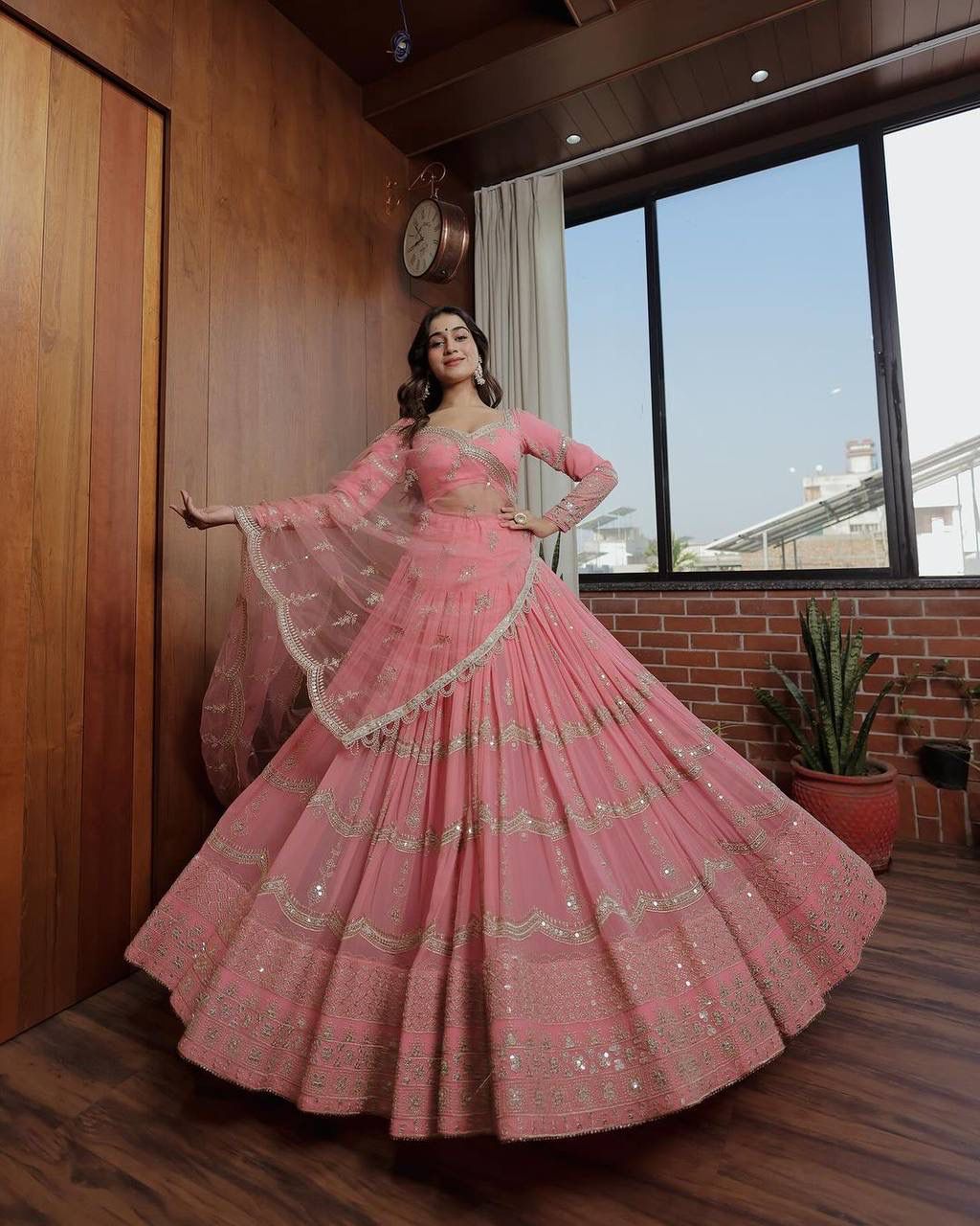 Cherry Blossom Lehenga Set