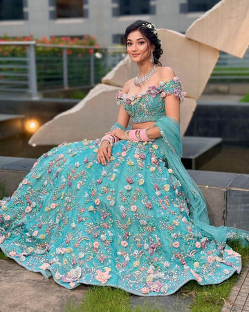 Vivid Petals Floral Lehenga Set