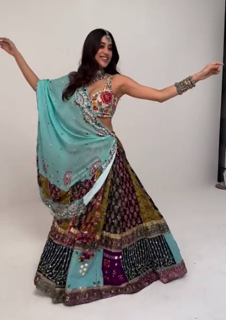Rajwada Neela Navratri Lehenga choli