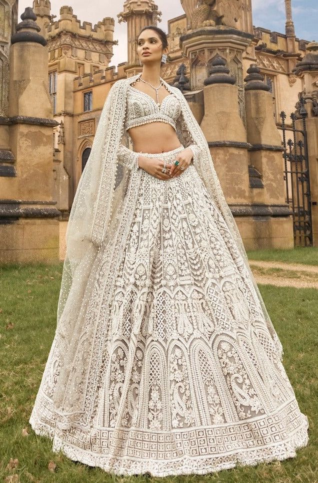 Blazing Ivory Lehenga Choli Set