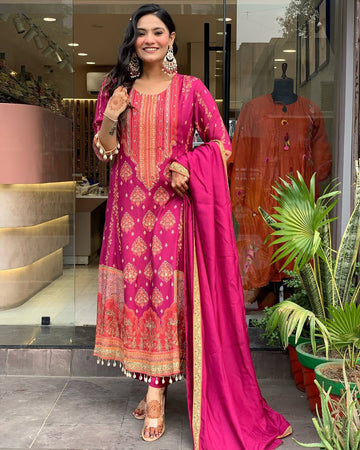Reshmi Pink Pakistani Salwar Suit