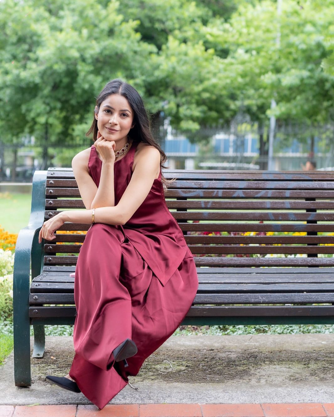 Shehnaaz Silken Salwar Suit