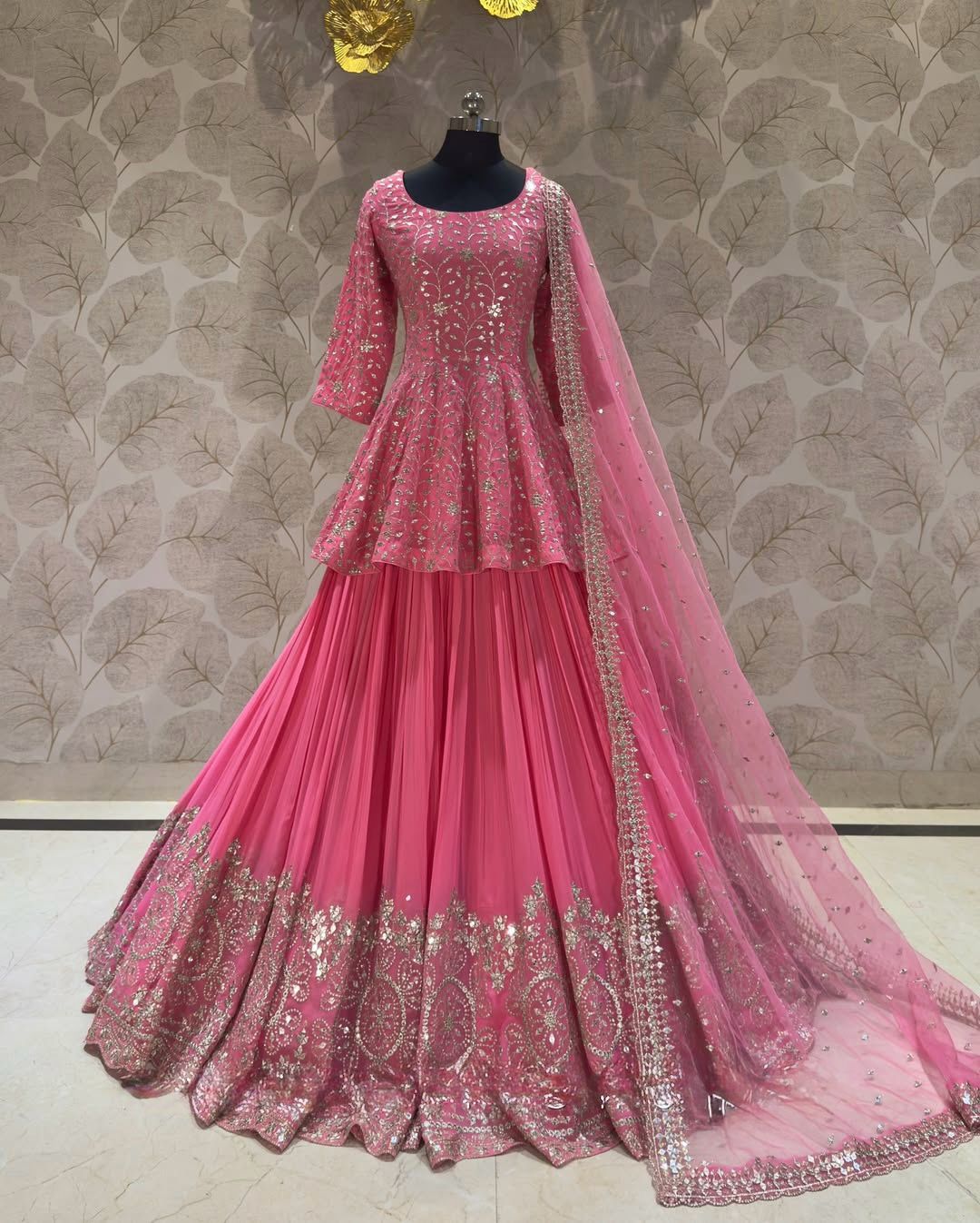 Sugar Rose Peplum Lehenga Choli